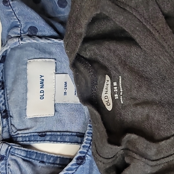 5/$30 OLD NAVY Denim Polka Dot + Earth Eco T Shirt Cotton - Picture 4 of 5